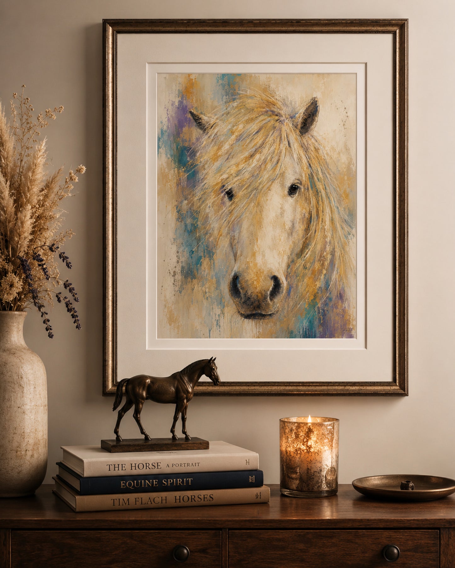 Lumen - Golden Light I Palomino Pony Fine Art Print