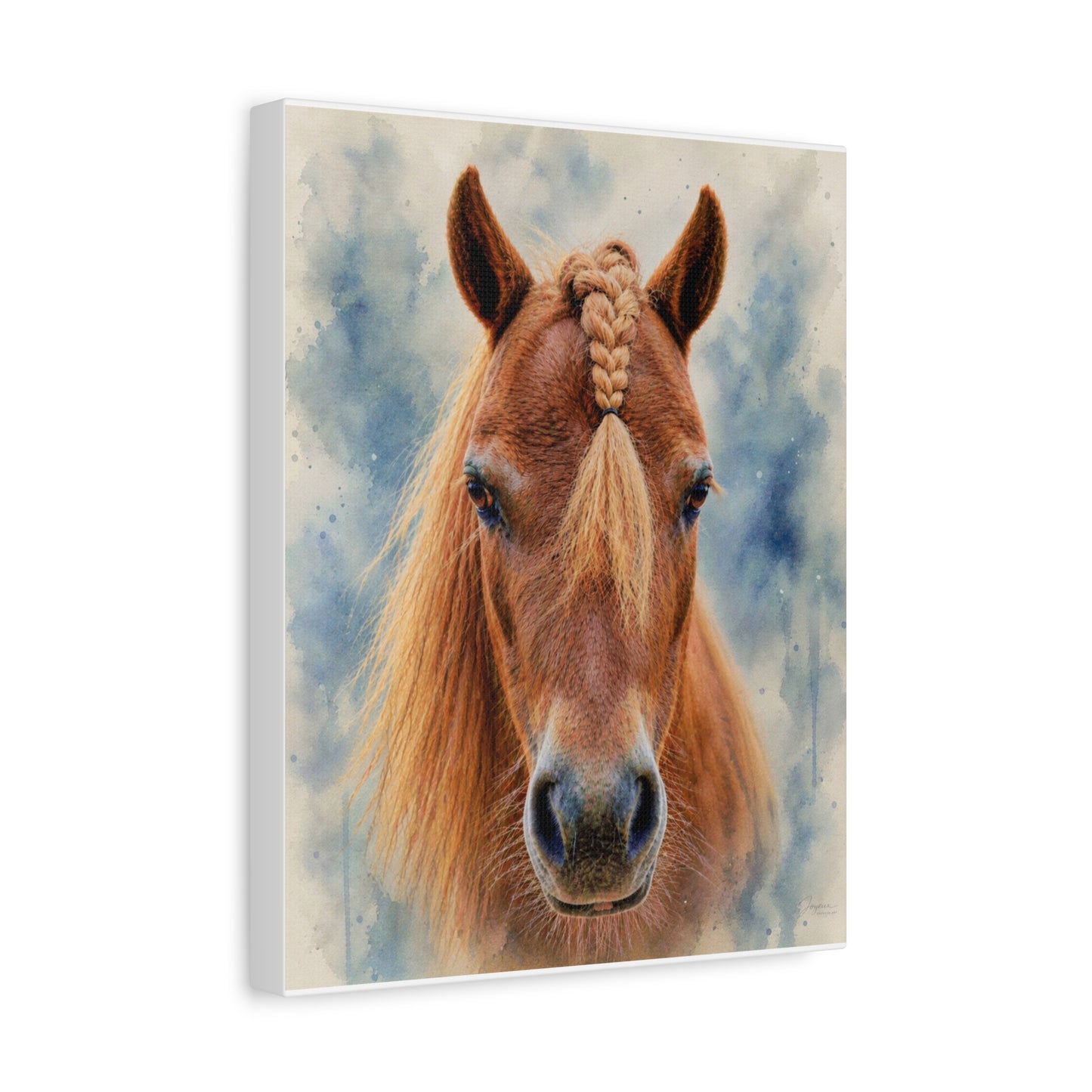 Braided Dreams - Chestnut Horse Equestrian Fine Art Canvas Print