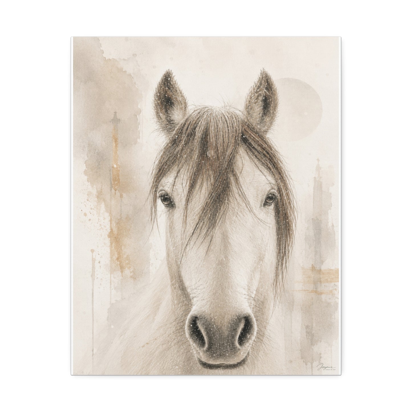 Eira | Minimalist Equine Neutral Horse Portrait Wall Art