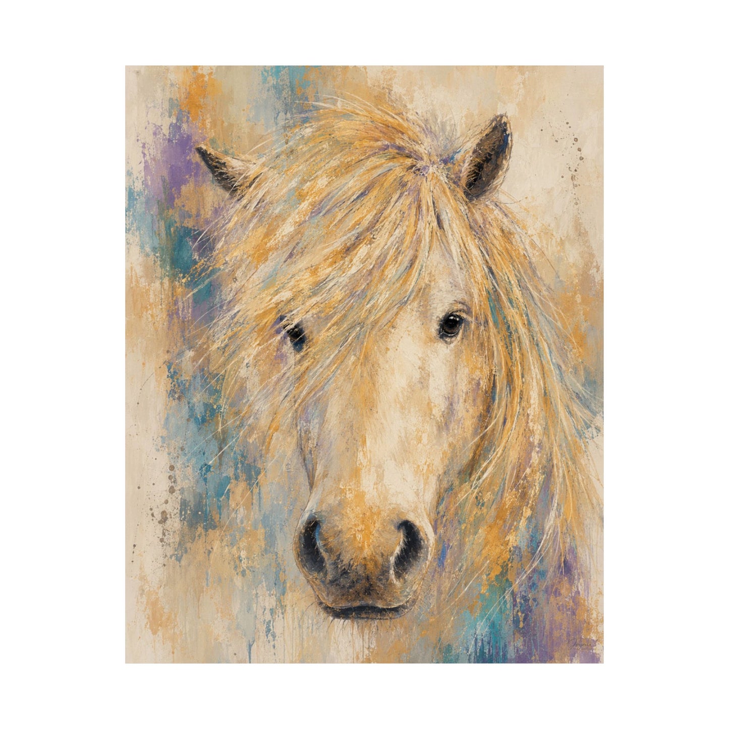 Lumen - Golden Light I  Palomino Pony Fine Art Print